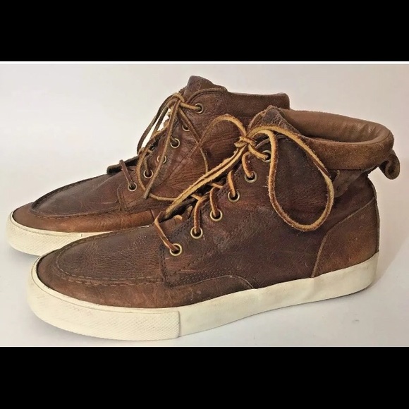 polo tedd leather sneaker boots